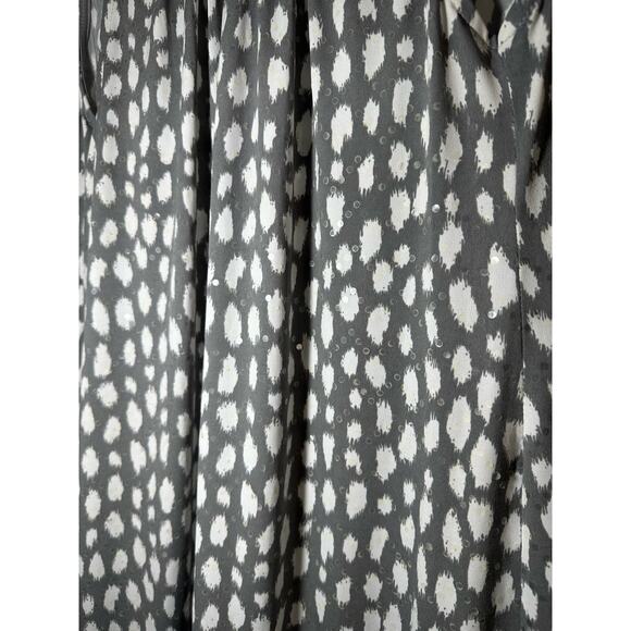 MSK Gray Sleeveless Sequin Dress Size Petite Large - Picture 4 of 5